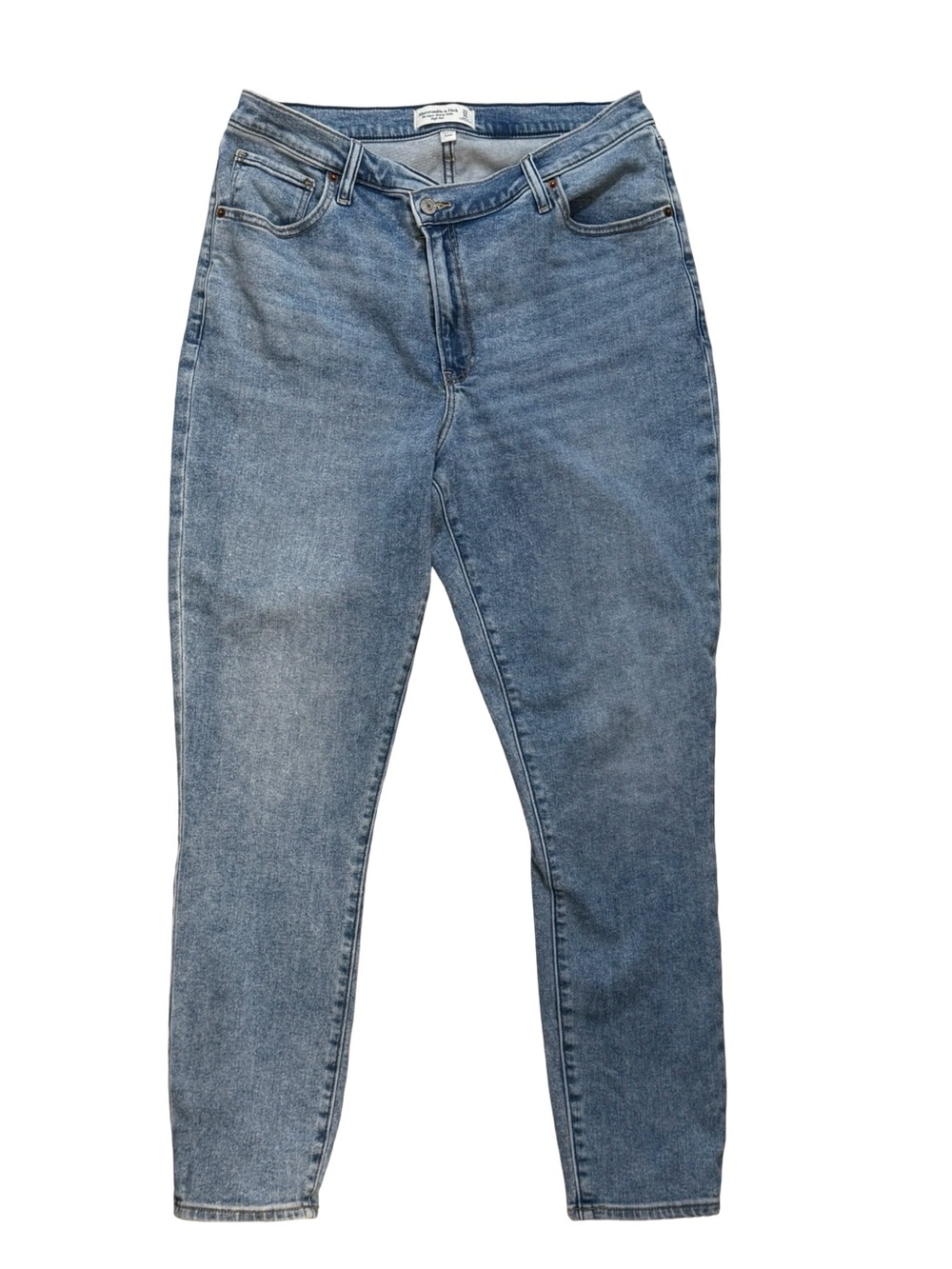 Abercrombie & Fitch Curve Love Super Skinny Ankle High Rise Jeans